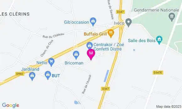 Localisation Carrefour Market