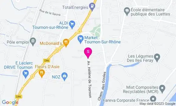 Localisation Carrefour Market