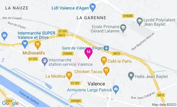 Localisation Casino Supermarché