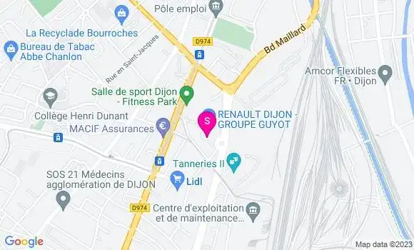 Localisation Total Diables Bleus