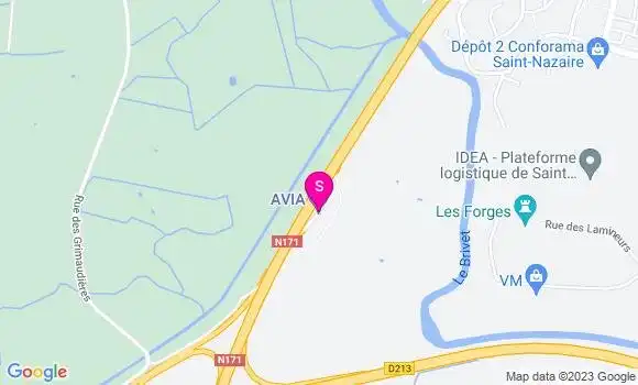 Localisation Station Avia