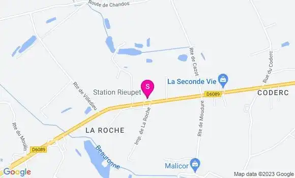 Localisation Station Rieupet