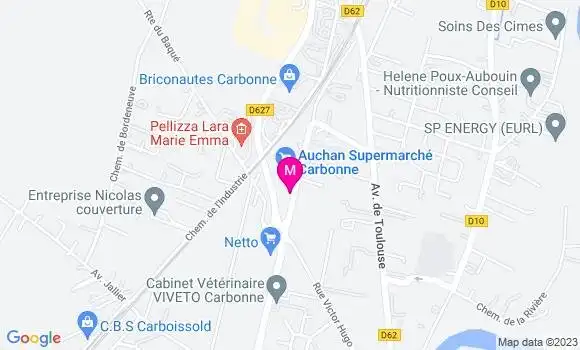 Localisation Station Auchan
