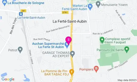 Localisation Station Auchan