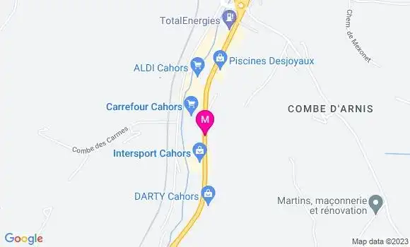 Localisation Station Carrefour