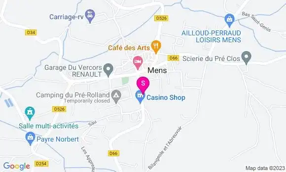 Localisation Garage Central du Trieves