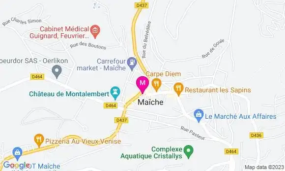 Localisation Carrefour Market