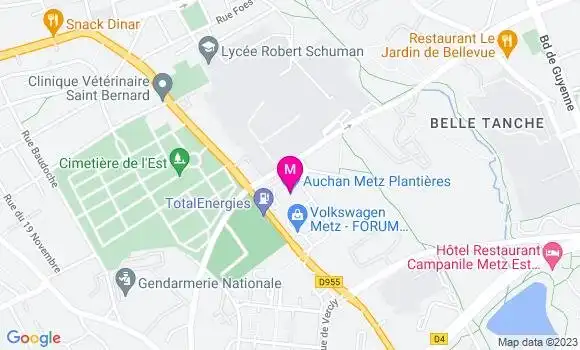 Localisation Auchan