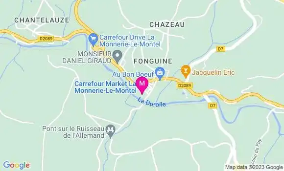 Localisation Carrefour Market