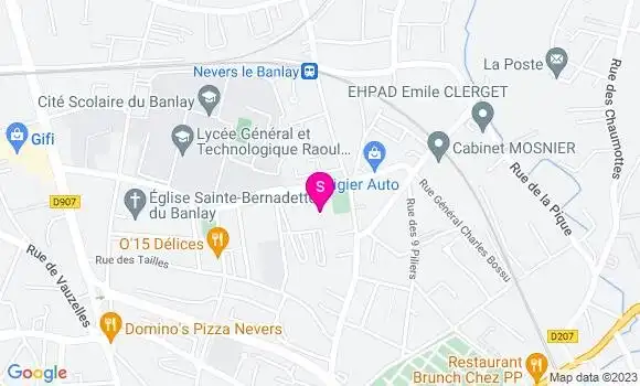 Localisation Carrefour Market