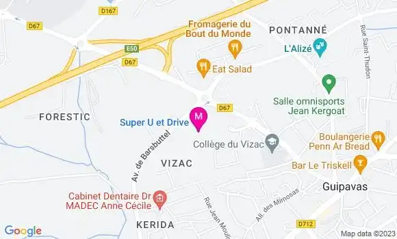 Localisation Super U