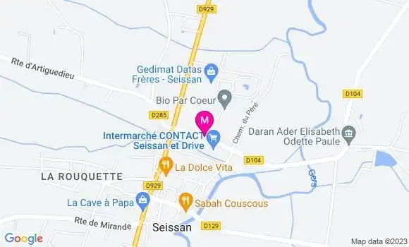 Localisation Intermarché Station