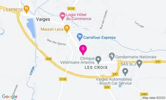 Localisation Carrefour Express