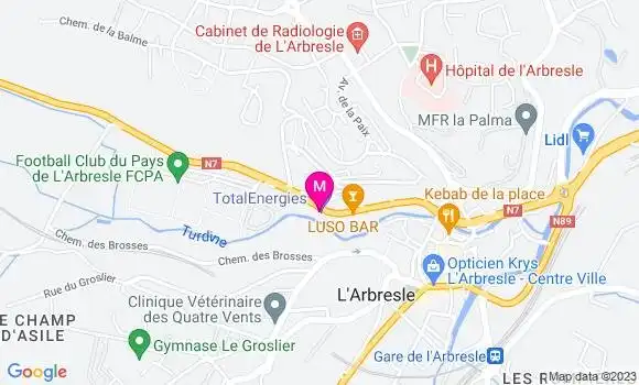 Localisation Relais de Turdine