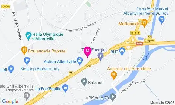 Localisation Intermarché Station
