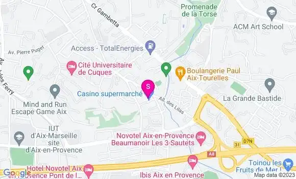 Localisation Supermarché Casino
