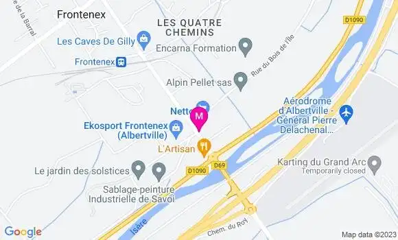 Localisation Station Netto