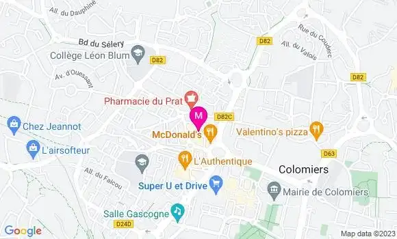 Localisation Carrefour Market