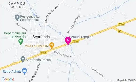 Localisation Geraud Tampier