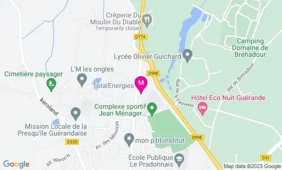 Localisation TotalEnergies