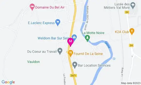 Localisation Esso Express