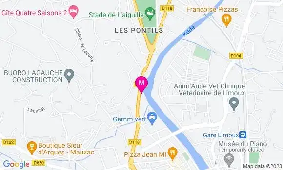 Localisation Esso Express