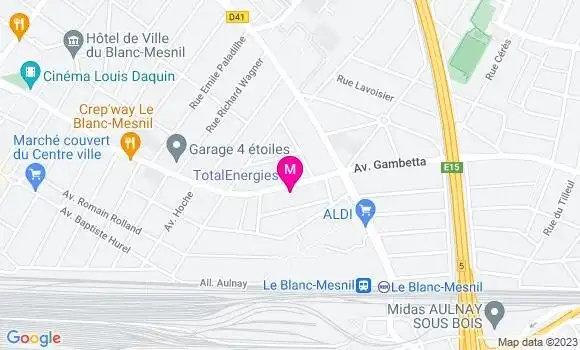 Localisation Relais le Blanc Mesnil