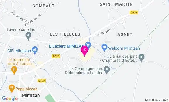 Localisation Station Leclerc
