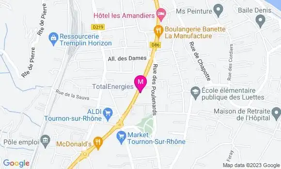 Localisation Relais des Luettes