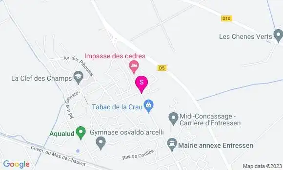 Localisation Sodistres Station