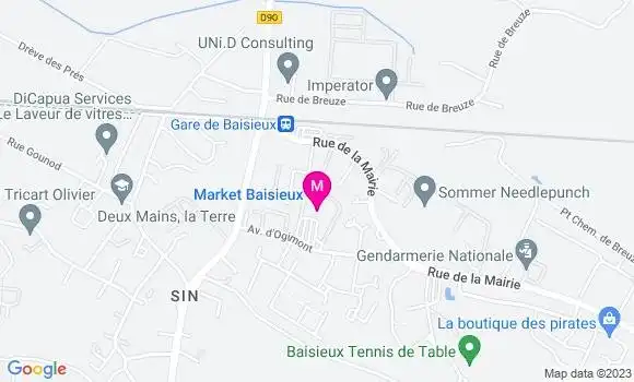 Localisation Carrefour Market