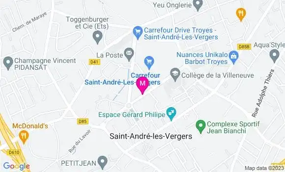 Localisation Carrefour Market