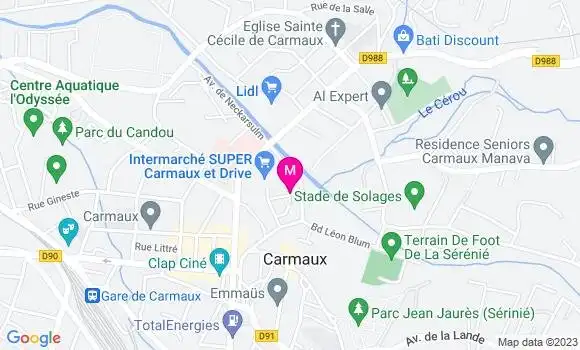 Localisation Intermarché Station