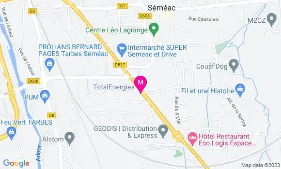 Localisation Relais Saint Frai