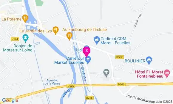 Localisation Station Carrefour