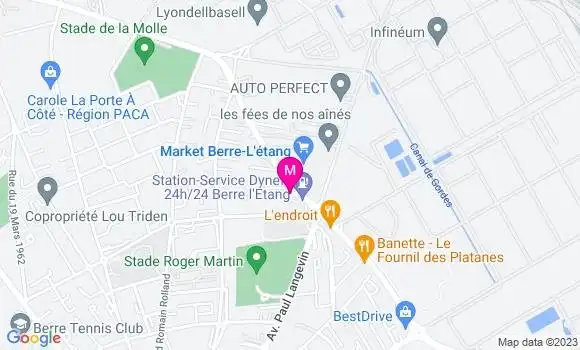 Localisation Station Dyneff