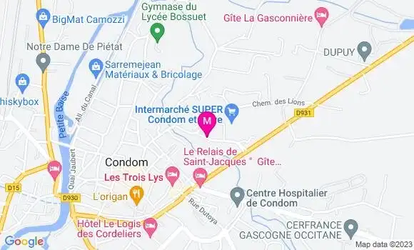 Localisation Intermarché Station
