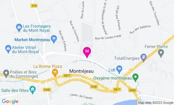 Localisation Carrefour Market