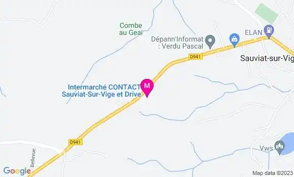Localisation Intermarché Station