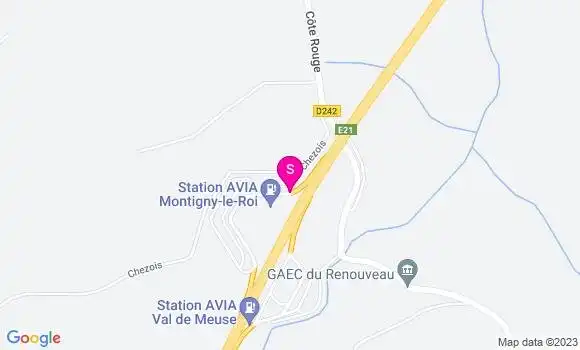 Localisation Station Avia