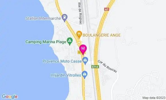 Localisation Station Carrefour