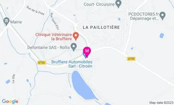 Localisation Bruffière Automobiles