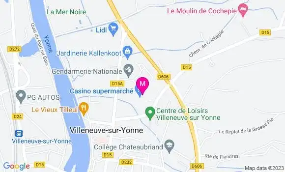 Localisation Géant Casino
