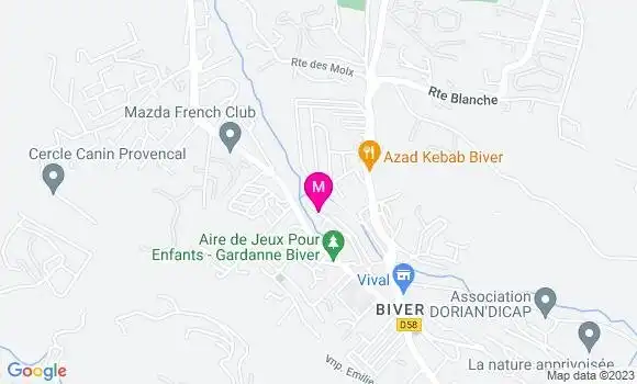 Localisation Station Service de Biver