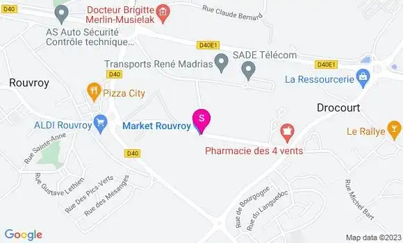 Localisation Carrfour Market