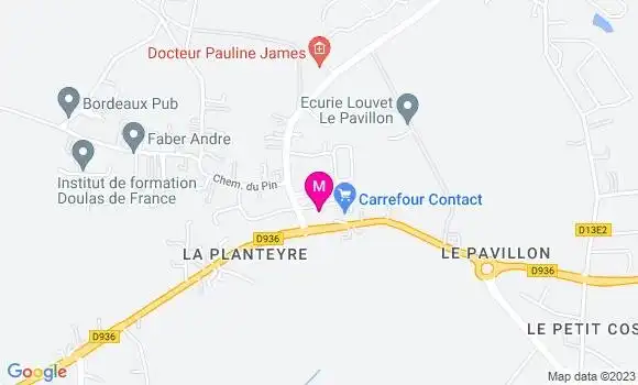 Localisation Carrefour Contact