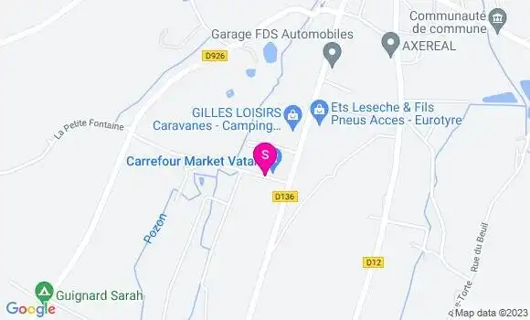 Localisation Carrefour Market