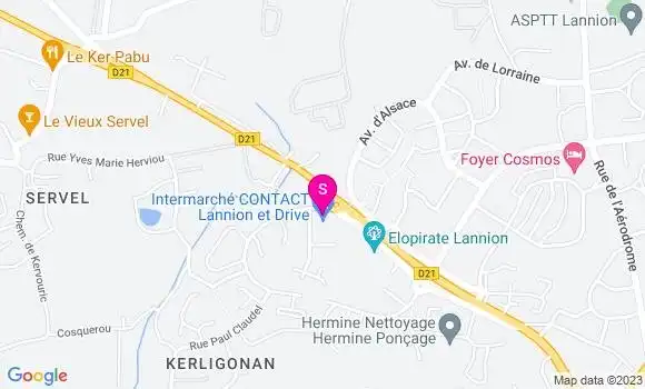 Localisation Intermarché Contact