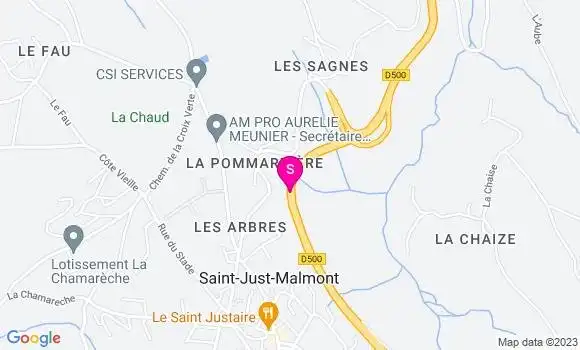 Localisation Carrefour Market