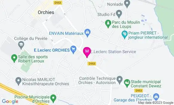 Localisation Station Leclerc